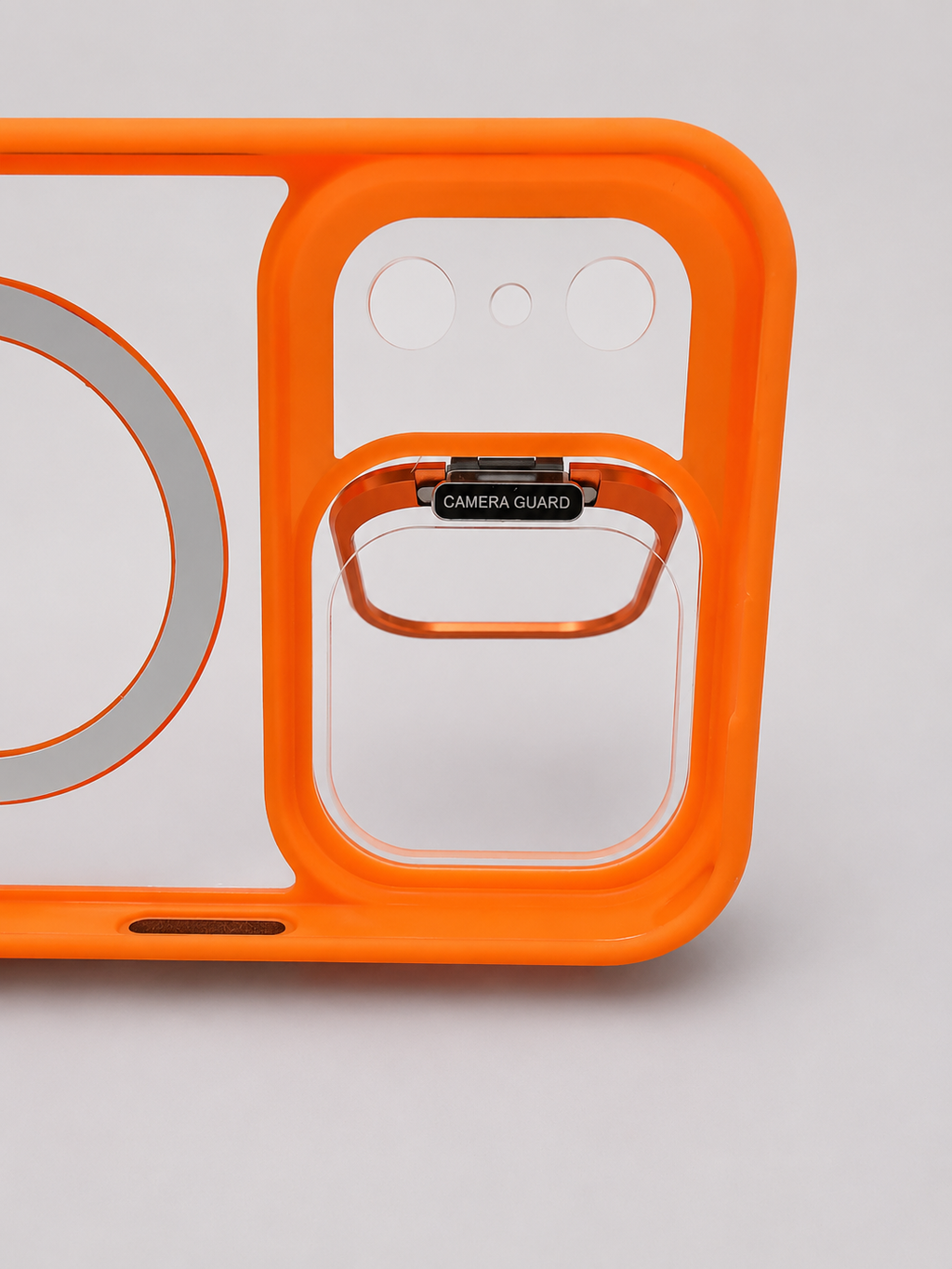 Crystal Magnetic Case with Metal Camera Stand
