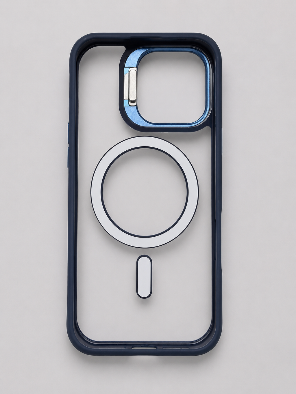 Crystal Magnetic Case with Metal Camera Stand