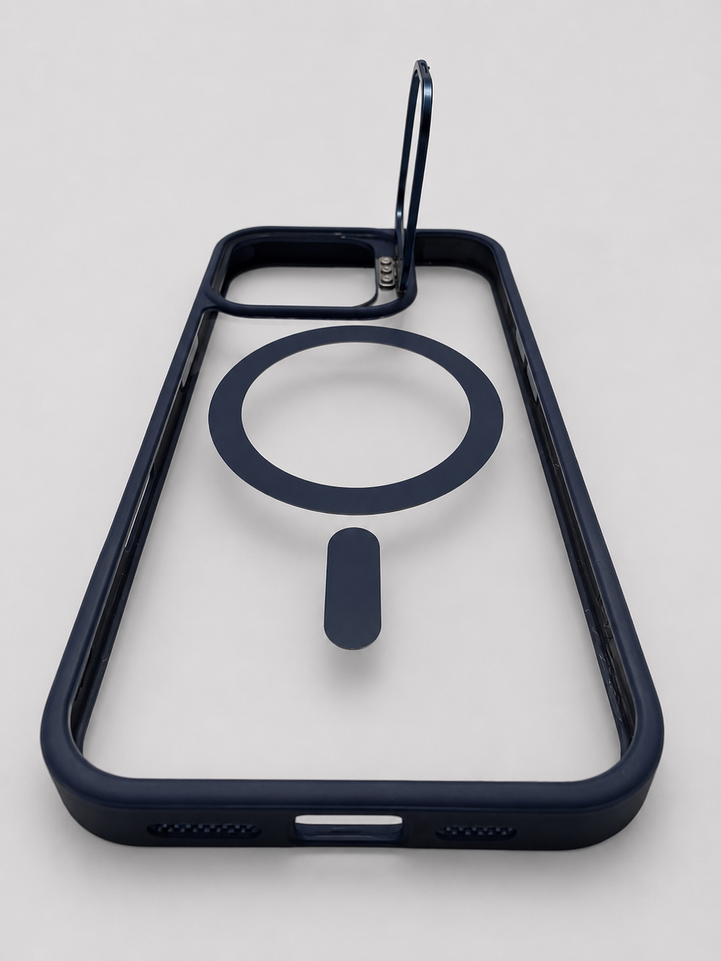 Crystal Magnetic Case with Metal Camera Stand
