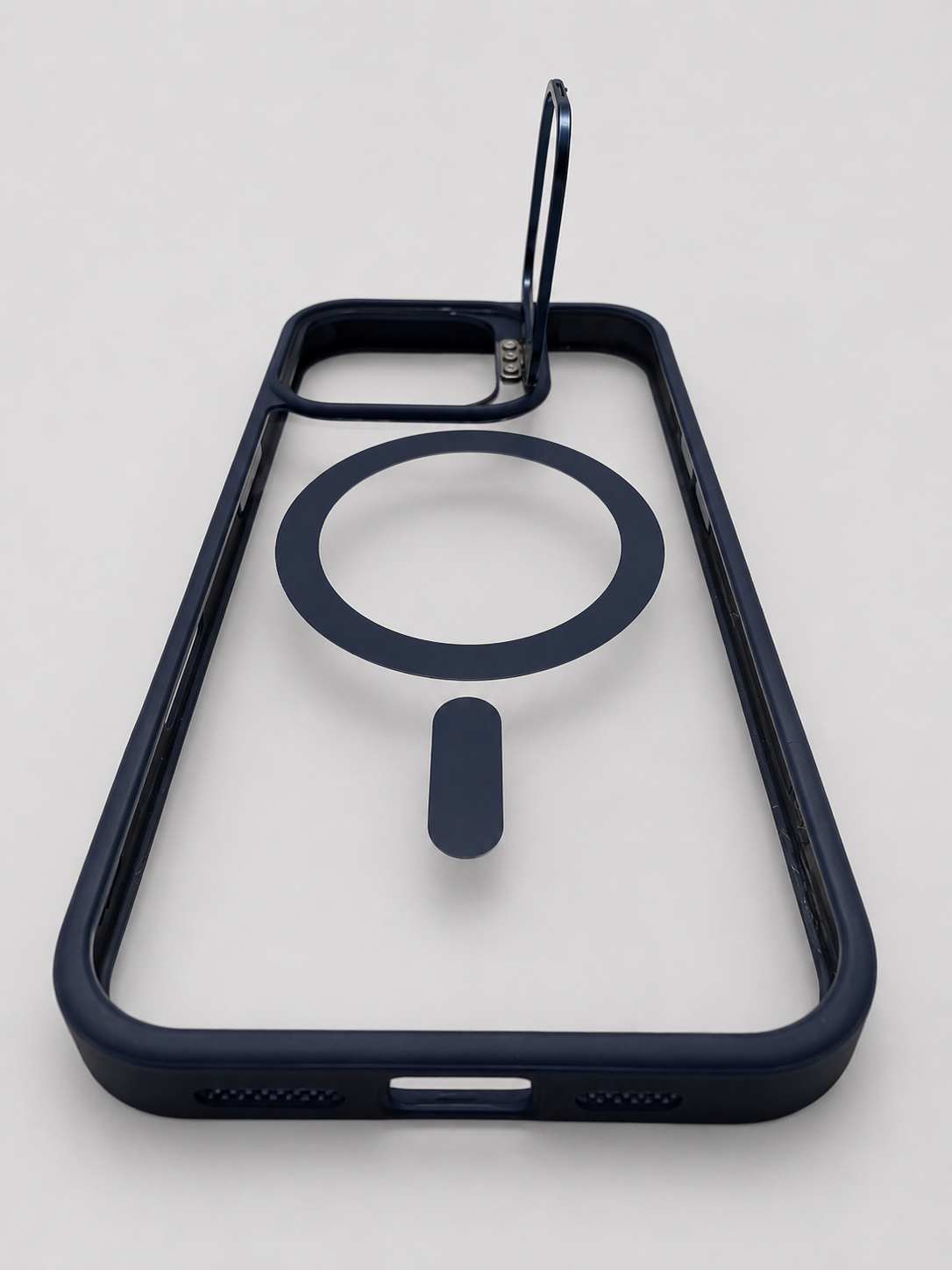 Crystal Magnetic Case with Metal Camera Stand