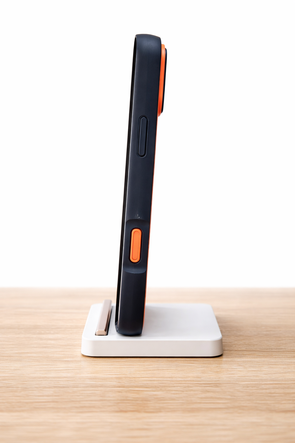 iPhone 17 Pro Max Magnetic Case – Orange Back + Black Frame | MagSafe Compatible | ProShield AU