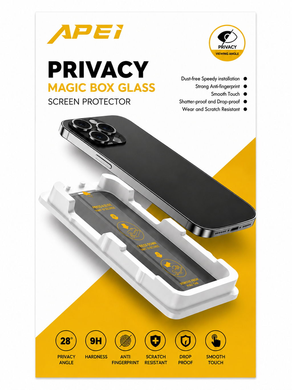 Premium Magic Box Privacy Screen Protector