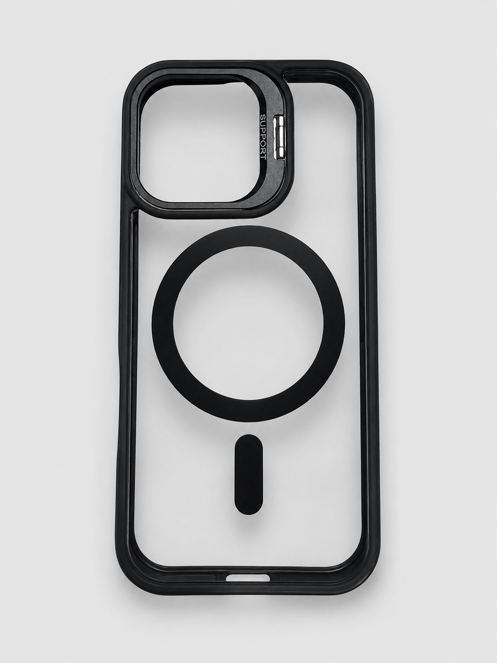 Crystal Magnetic Case with Metal Camera Stand