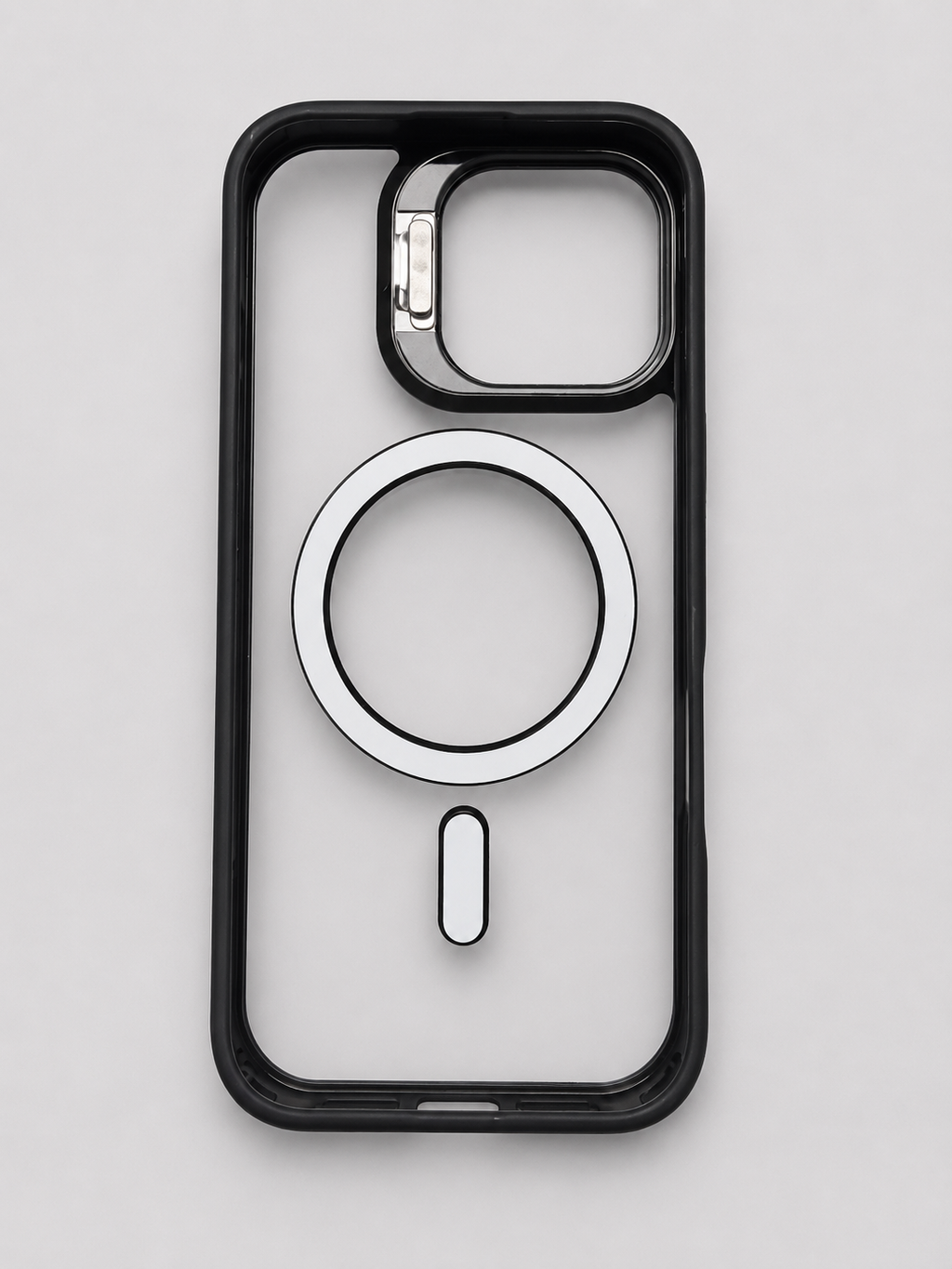 Crystal Magnetic Case with Metal Camera Stand