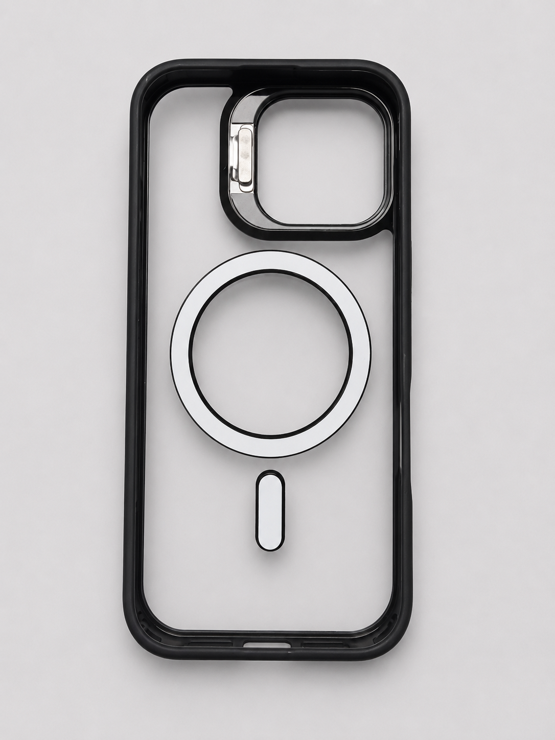 Crystal Magnetic Case with Metal Camera Stand