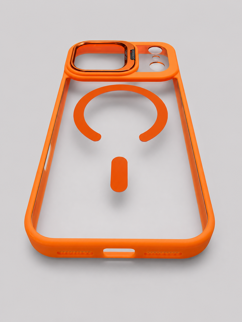 Crystal Magnetic Case with Metal Camera Stand