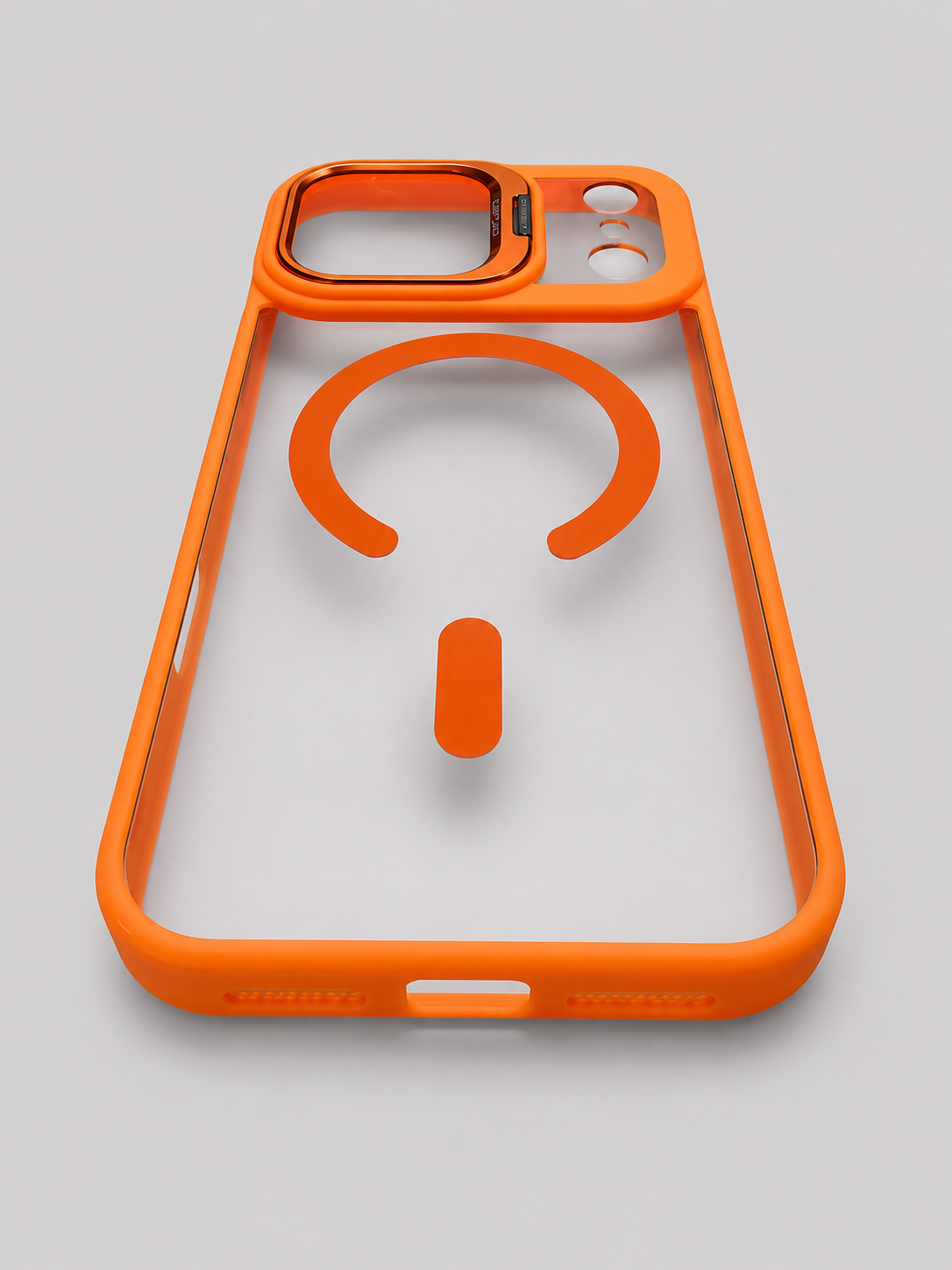 Crystal Magnetic Case with Metal Camera Stand