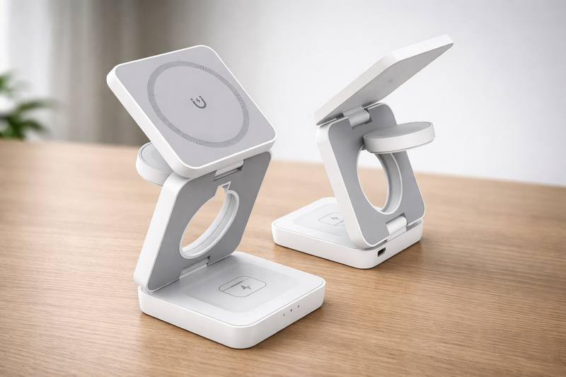 Charge All Your Devices at Once – Foldable 3-in-1 Magnetic Fast Charger 🔥