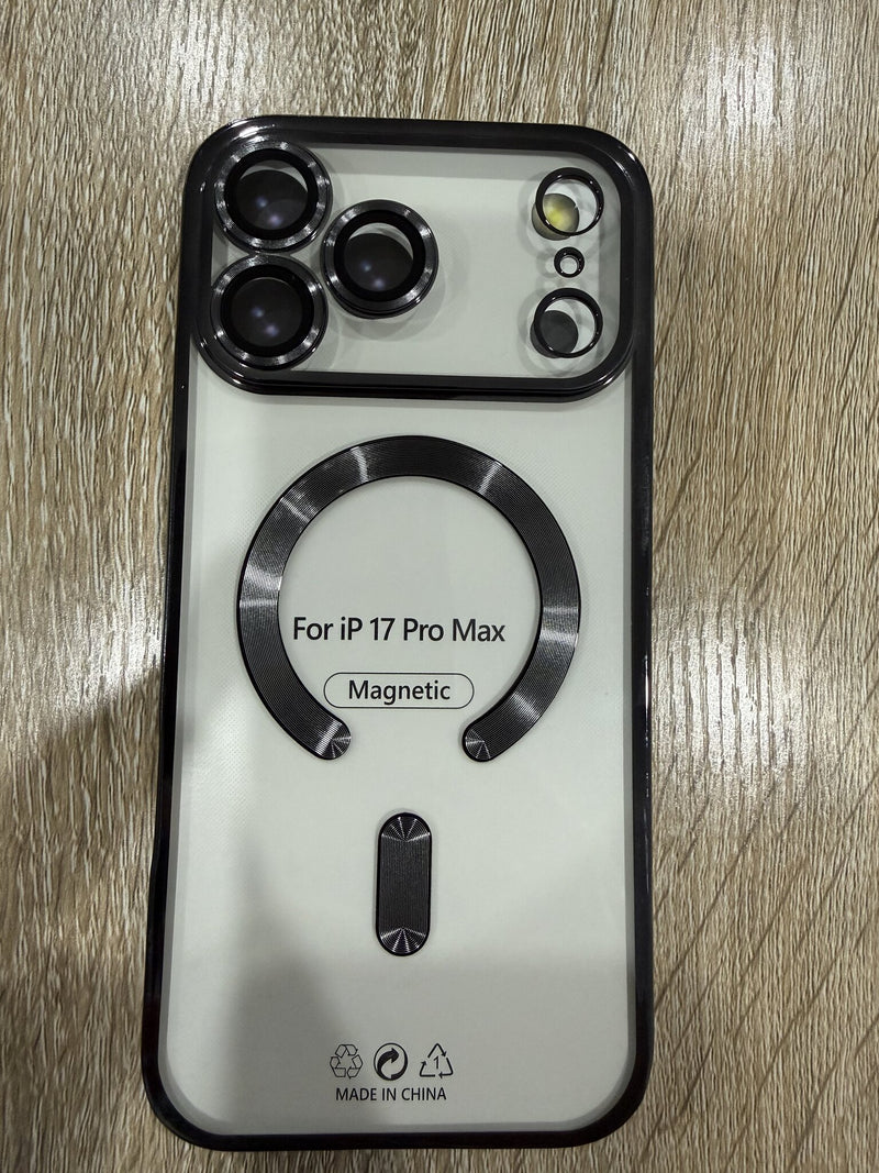 Crystal Magnetic Case - iPhone 17 Pro Max (Black)