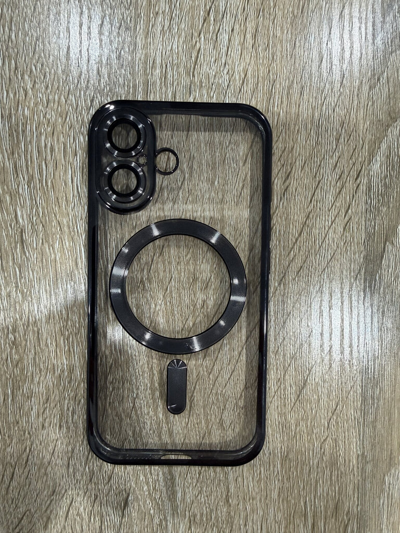 Crystal Magnetic Case - iPhone 16 (Black)