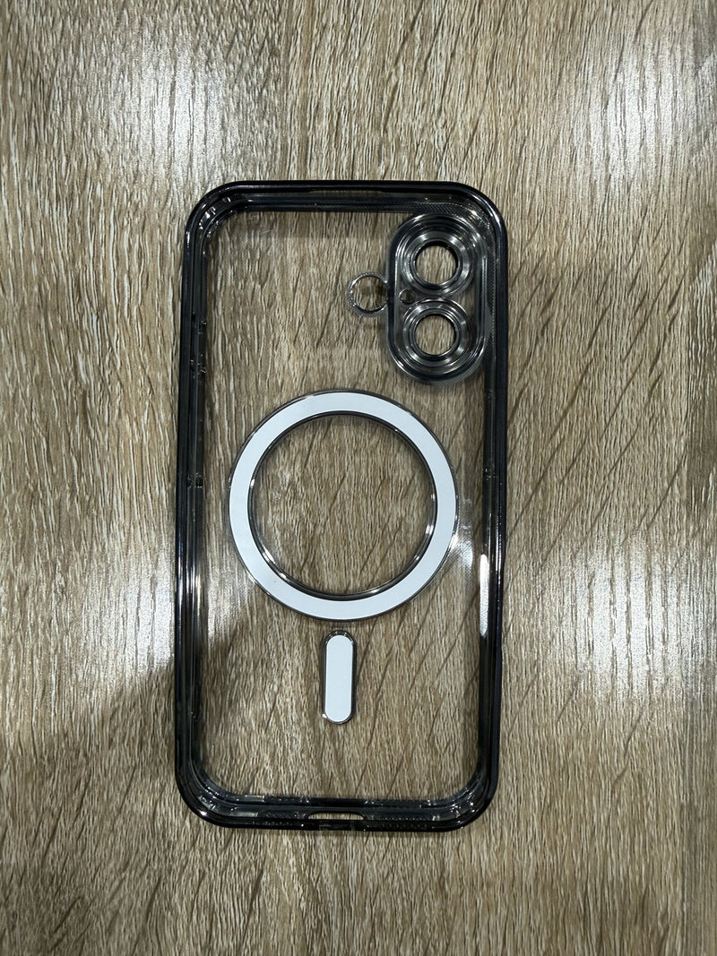 Crystal Magnetic Case - iPhone 16 (Black)