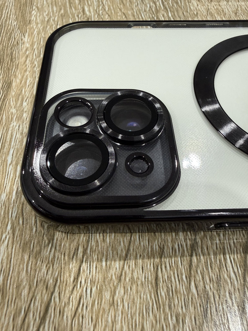 Crystal Magnetic Case - iPhone 15 (Black)