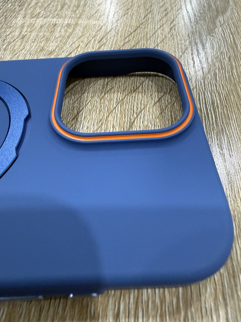 Premium Armor Stand MagSafe Case - iPhone 16 Pro Max (Navy Blue)