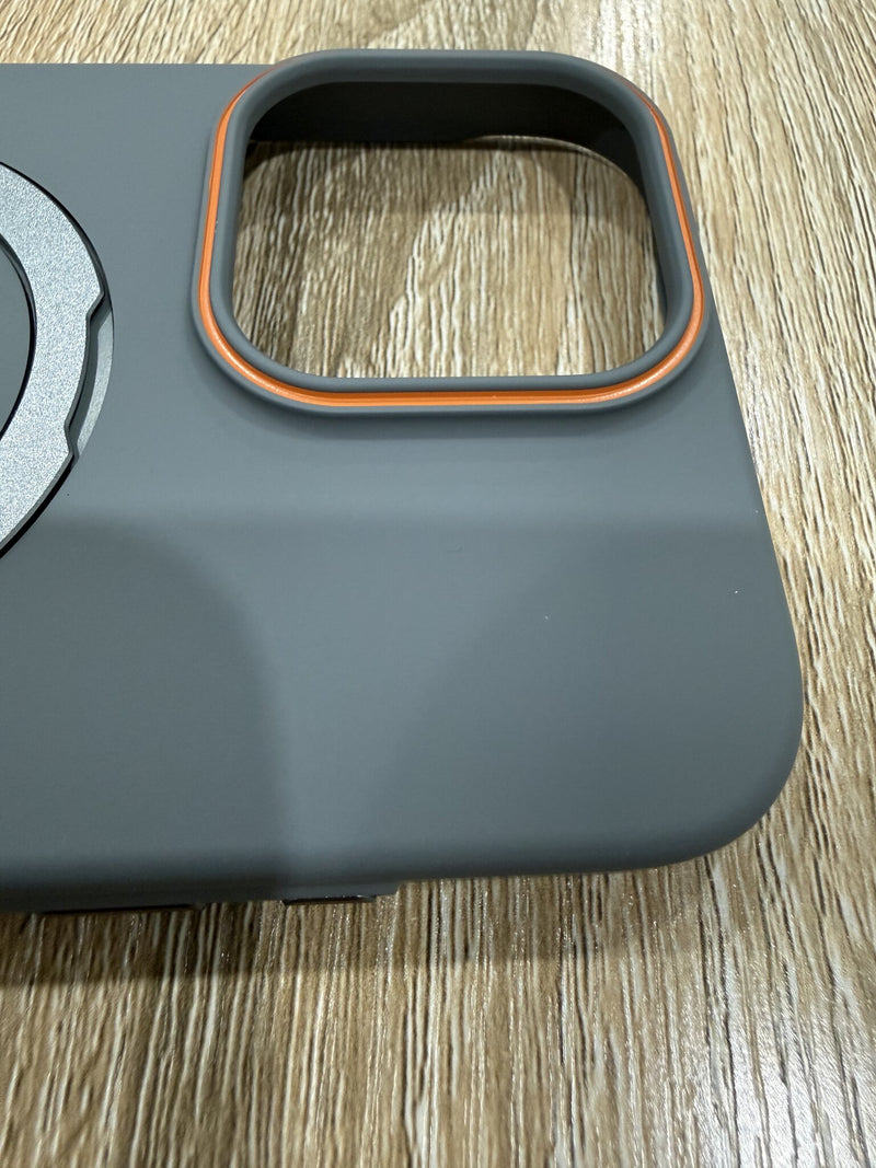 Premium Armor Stand MagSafe Case - iPhone 16 Pro Max (Titanium Grey)