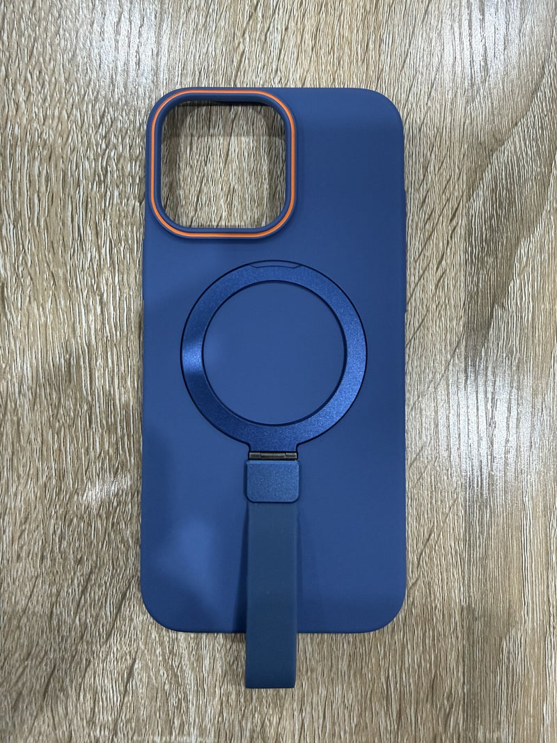 Premium Armor Stand MagSafe Case - iPhone 16 Pro Max (Navy Blue)