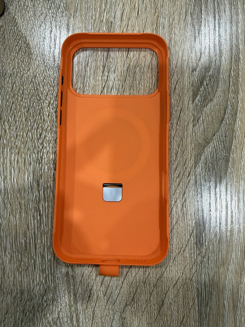 Premium Armor Stand MagSafe Case - iPhone 17 Pro Max (Orange)