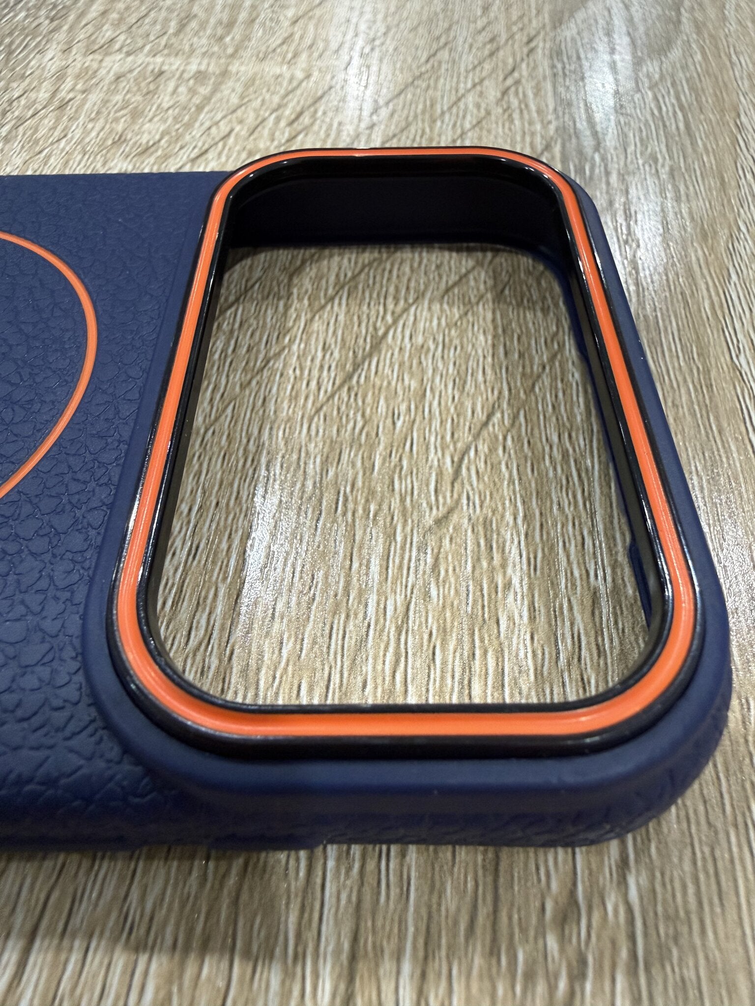 Premium Leather MagSafe Case - iPhone 17 Pro Max (Rose Gold Camera Accent)